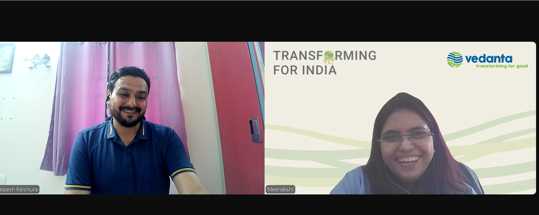 Meenakshi Sabharwal in an online leadership conversation with Kalpesh Raichura