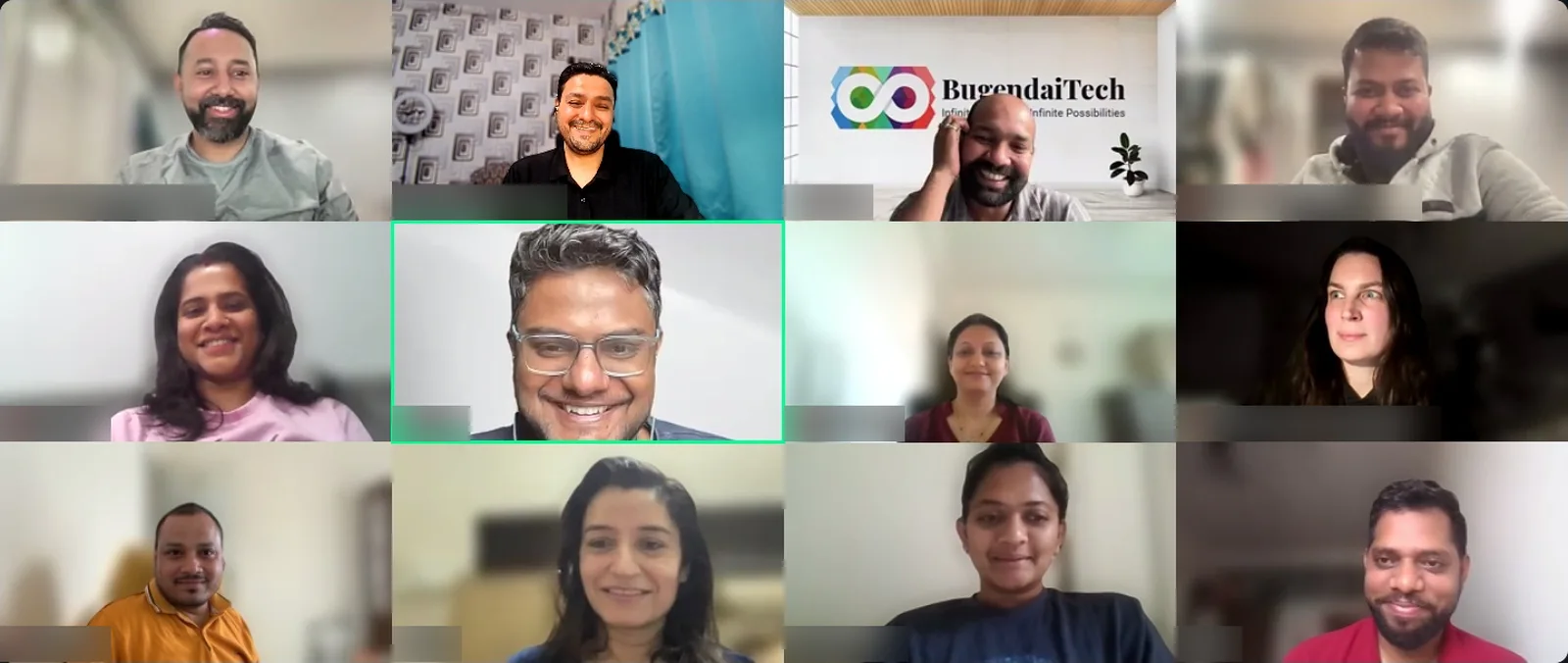 Kalpesh Raichura facilitating a live online Leadership Rhythm conversation with a client's leadership team